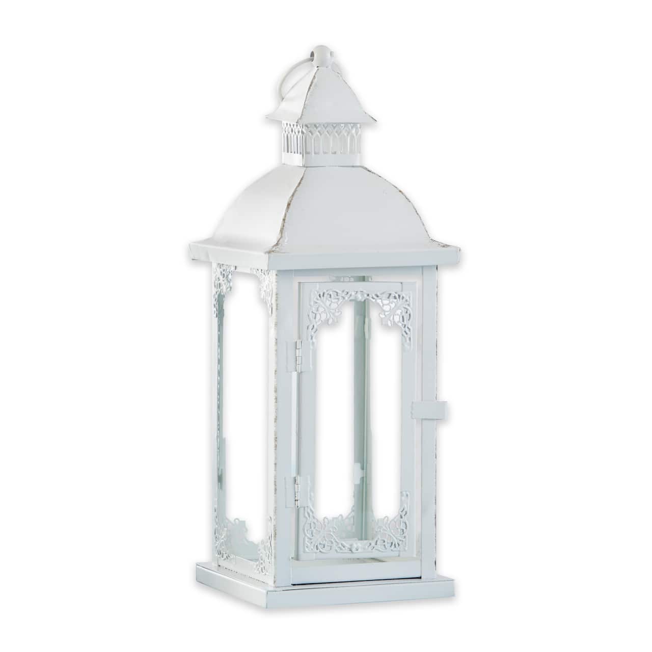 Kate Aspen&#xAE; Medium Antique White Decorative Lantern
